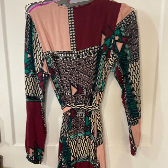 Anthropologie Porridge xs-p abstract printed wrap dress - Picture 8 of 12